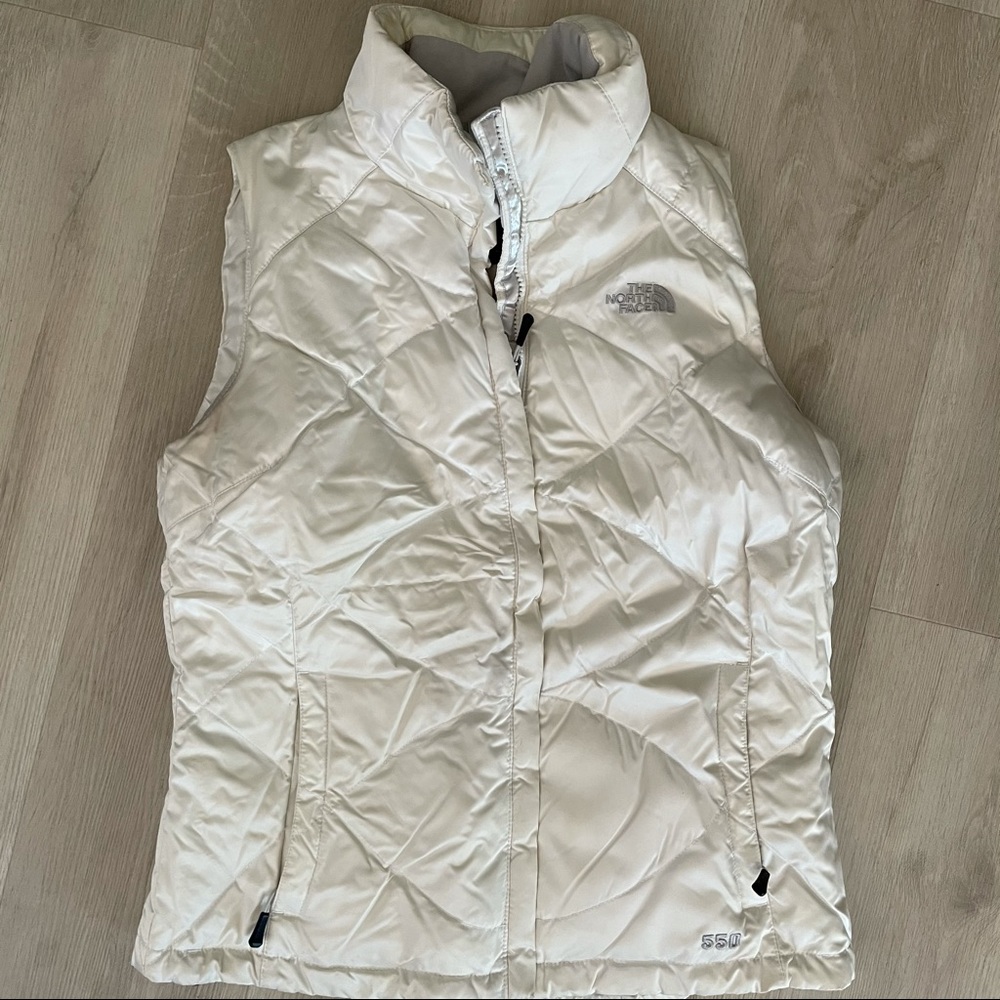 North Face Down Vest White M